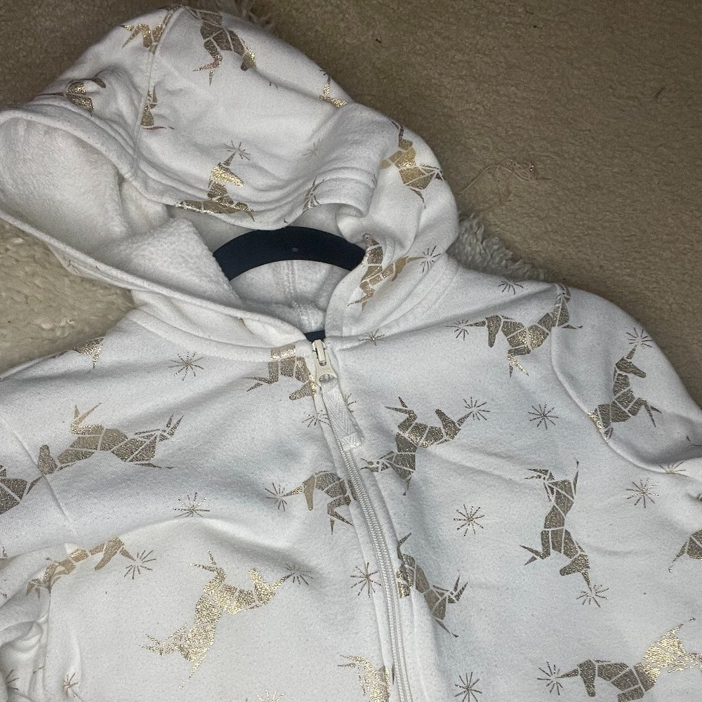 Taavi 's Threads: Cat & Jack Hooded Unicorn Sweater
